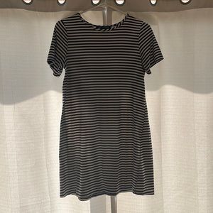 Black and White stripped t-shirt dress